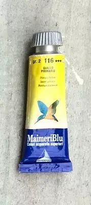 Art Supplies Watercolour gr.2 116 Primary Yellow MaimeriBlu Italy Paint 15ml