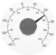 KONTONTY Convenient Multi Functional Thermometer for Indoor and Outdoor Use Adhesive Design for Easy Installation Home and Greenhouse Accurate Temperature