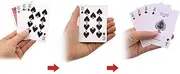 Doowops Magic Four Cards Illusion 4 Cards Transformer Cards Change Magic Tricks Magician Close Up Accessories Gimmick Props Mentalism Comedy