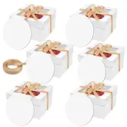 12PCS 12x12x8 In Tall Cake Boxes with Boardsâ€”6 Boxes with window & 6 Borads &