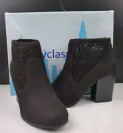 City Classified Myra-S Ankle Bootie, Black, sz 6.5