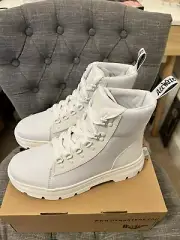 Dr. Martens Air Wair White on White Boots Womens size 9