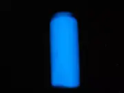 Fluorescent Blue Glow In The Dark Acrylic Paint Guaranteed best! with brush cap