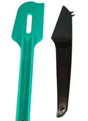 Tupperware Paddle Scraper Spatula Cheese Knife Green Black Gadgets NEW