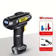 Portable Air Compressor: 150PSI Cordless Car Tire Inflator Pump Pressure Gauge