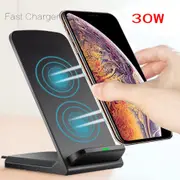 30W Wireless Charger Fast Charging Stand Dock For iPhone 11 12 13 14 15 Pro Max, Samsung