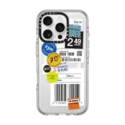 iPhone 16 Pro Clear Case MagSafe Compatible Label Sticker Design