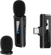 Wireless Lavalier Microphone - Mini Lapel Mic Compatible With iPhone 15 (Type-C)