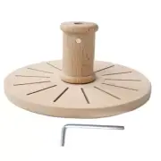 14 Slots Wooden Thread Bobbin Holder with Scissors Holder for Thread Plates