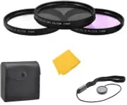 72mm (UV-FLD-CPL) Filter Kit for Sony DSC-RX10 IV, DSC-RX10 III (Black)
