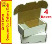 4 x 400 Count Cardboard Trading Cards Storage Box Yugioh Pokemon MTG Sports AFL