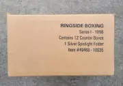 Factory Sealed 12 Box Case 1996 RINGSIDE BOXING Silver Spotlight Folder