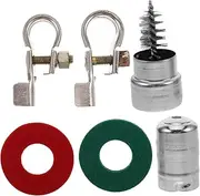 GARVALON Battery Terminal Connectors Kit Heavy Duty Brass with Tin Plating for Secure Car Battery Posts Reliable Durable and Safe Electrical Wire Connections
