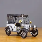 Retro Car Model Figurine Metal Vintage Car Statue Gift Car Decor Iron Automobile Sculpture for Home Decor/946