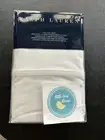 Ralph Lauren Full Flat Sheet 464 TC 100% Cotton Percale Tuxedo White New FFold