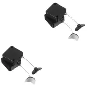 Set of 2 Automatic Telescopic Cable Lock Retractable Wire Keychain