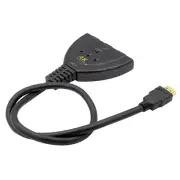 3 IN 1 OUT HDMI Converter Auto Select 4K Switch Switcher Adapter For PS4 HDR B