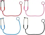 LUOZZY 4pcs Halloween Stethoscope Toy Simulation Nursing Stethoscope Model for Children Role Play Doctor Game - Mixed Color
