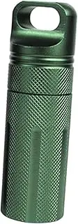 Ipetboom Portable Medicine Case Pill Storage Container for Outdoor Travel Compact Detachable Keychain Holder