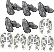 minkissy 10 Pairs Disposable Slippers House Slippers Hotel Spa Slippers Shoe Slippers Dorm Slippers Men Slippers White Fuzzy Slippers Open Toe Slippers for Woman Cute Slippers Cloth