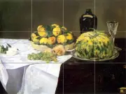 Art Wine Grape Glass Mural Tumbled Marble Backsplash Kitchen Tile #196