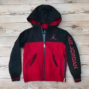 Jordan Jumpman Red & Black Fleece Hooded Jacket Boy’s Size 4 MRSP $75