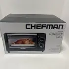 NEW CHEFMAN 4 Slice Countertop Toaster Pizza Oven - black, variable temp, timer