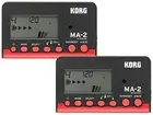 KORG Metronome MA-2 Black & Red MA-2-BKRD Set of 2 NEW