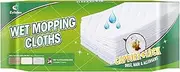 Eyliden 24-Count Disposable Wet Mop Pads Refills, Pre-Moistened with Cleaner Universal for 10 inch Sweeper Mops - Multi-Surface Hardwood, Laminate & Tile Floors