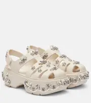 [Simone Rocha] Simone Rocha x Crocs Stomp Fisherman platform sandals UK 7 white