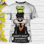 Disney Mugshot Fun T-Shirts Goofy Size Large
