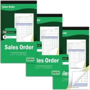 10 Pack Large Sales Order Book 2 Part Carbonless Receipt Books General Purpos...