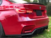BMW F80 F82 F83 M3 M4 V Style Carbon Fiber Rear Add On Diffuser (for: BMW)