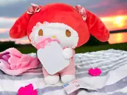 My Melody Sanrio Milk Bottle Anime Plush 10"