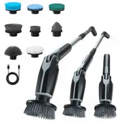 Electric Spin Scrubber Cordless Cleaning Brush with Telescopic Pole