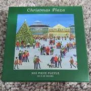 NEW SEALED Christmas Plaza, Galison 500-Piece Jigsaw Puzzle Artwork by Judy Joel