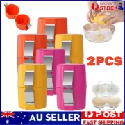 2X Egg Cracker Separator Handheld Egg Openers Breaker Kitchen Gadget Tools