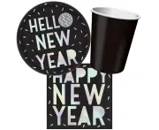 Happy New Year 8 Guest Tableware Party Pack