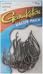 Gamakatsu Octopus Hooks 6/0 Qty 25