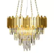 Afficat Contemporary Crystal Chandeliers Lighting Gold Crystal Chandelier Lig...