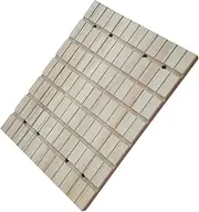 iplusmile Natural Wood Pet Scratch Board for Small Animals Durable Claws Grinding Deck with Grooves for Hamsters Squirrels and Other Pets Easy to Wash and Secure Cage Beige