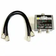 MX72 Antenna Combiner 2-Way Antenna Splitter VHF UHF Acc For Walkie Talkie Radio