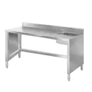 Modular Systems Sink Work Bench With Splashback - 1400mm W x 600mm D x 850mm H