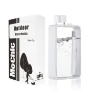 NNEDSZ A5 Flat Water Bottle for Warm Drink ( White )