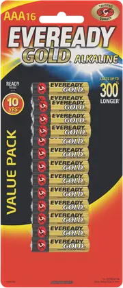 Eveready Gold Battery AAA 16Pk
