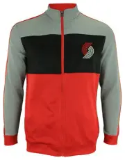 OuterStuff NBA Youth Portland Trail Blazers Performance Full Zip Stripe Jacket