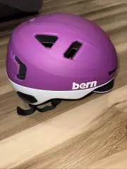 Bern BRAND NEW Adult Bike Helmet Hudson MIPS Matte Purple White Size Medium