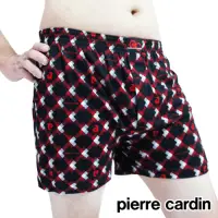 在飛比找Yahoo奇摩購物中心優惠-男內褲 皮爾卡登 100%精梳棉彈性印花四角褲-單件(紅菱格