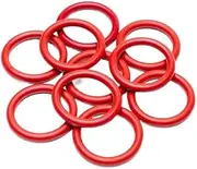 Rubber Oil Washer Sealing Ring Gasket, 10pcs Red O Ring Wire Diameter 3.1mm OD 10mm-78mm Silicone Rubber O Ring, Sealing Rings(OD 68mm (10Pcs))