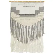 NEW Tapete Rug Bone & Grey & Wool Scandi Wall Hanging